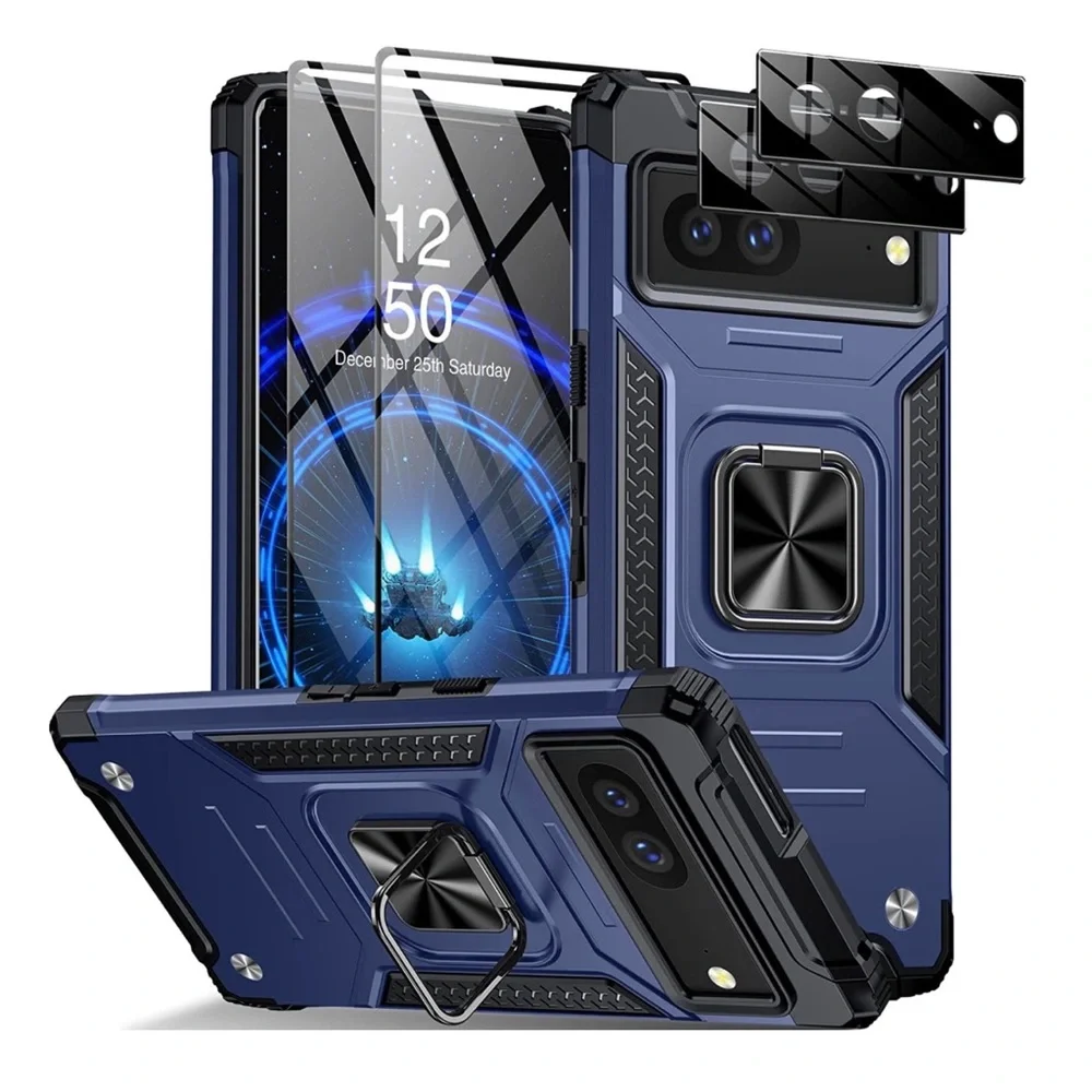 For Google Pixel 7 Phone Case with screen & camera lens protectors